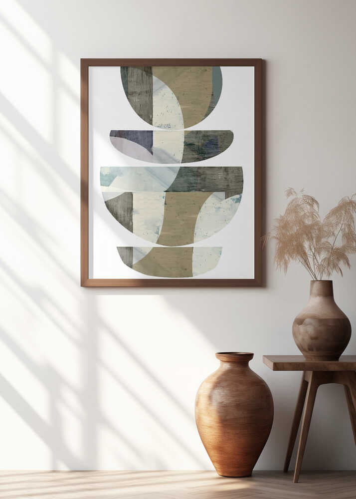 Blue Semi Circles III