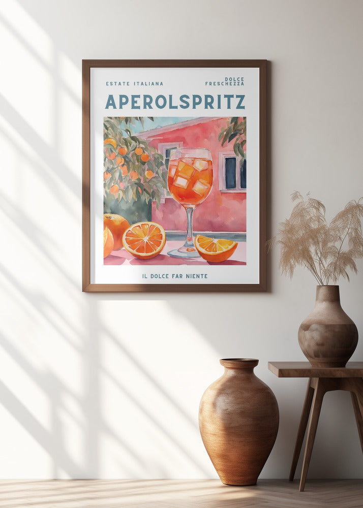 Aperol Spritz, Aquarell, Fresh