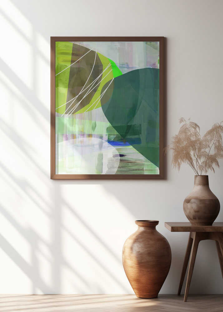 Abstract Green Shapes 2