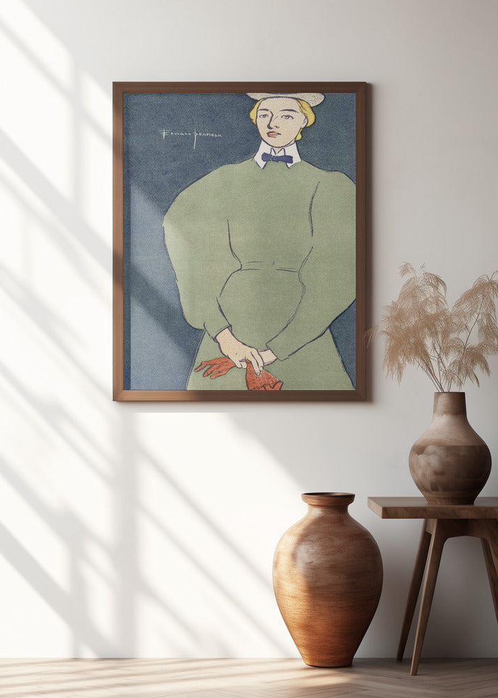 Woman Holding Gloves (1896)