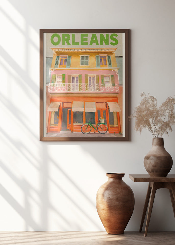 New Orleans Louisiana Vintage Travel Poster