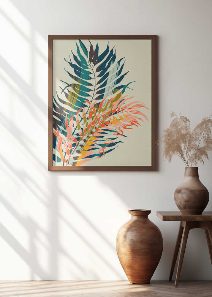 Colorful Palm Leaves