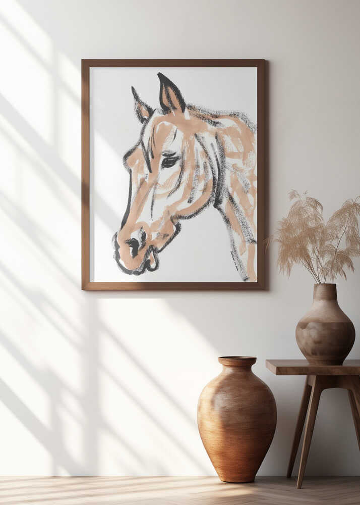 Gentle Equine Brushstroke
