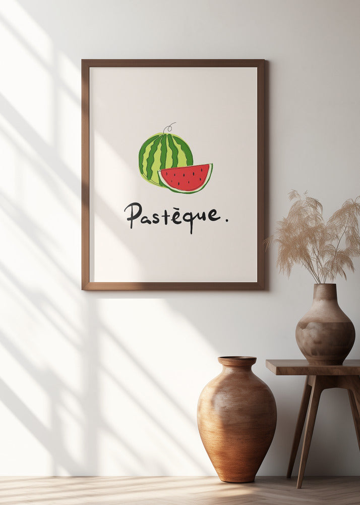 Modern French Fruits Collection "Watermelon / Pastèque"