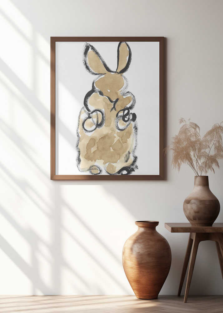 Gentle Bunny Silhouette