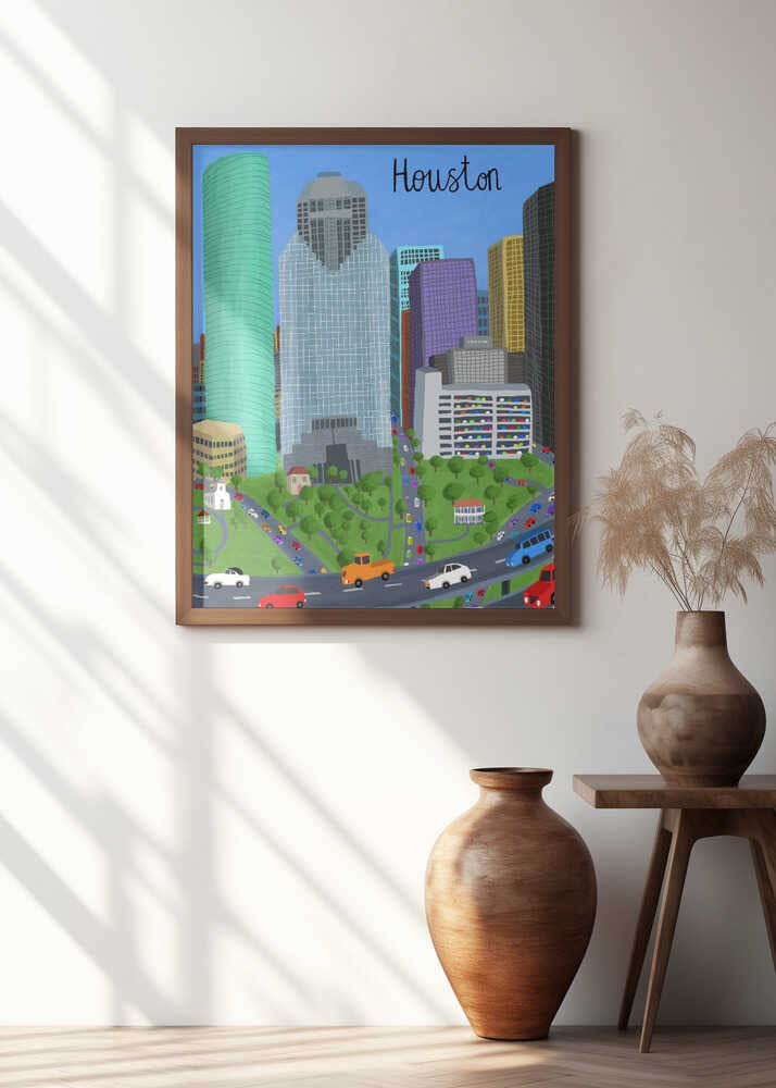 Downtown, Houston, Texas by Artist Carla daly
