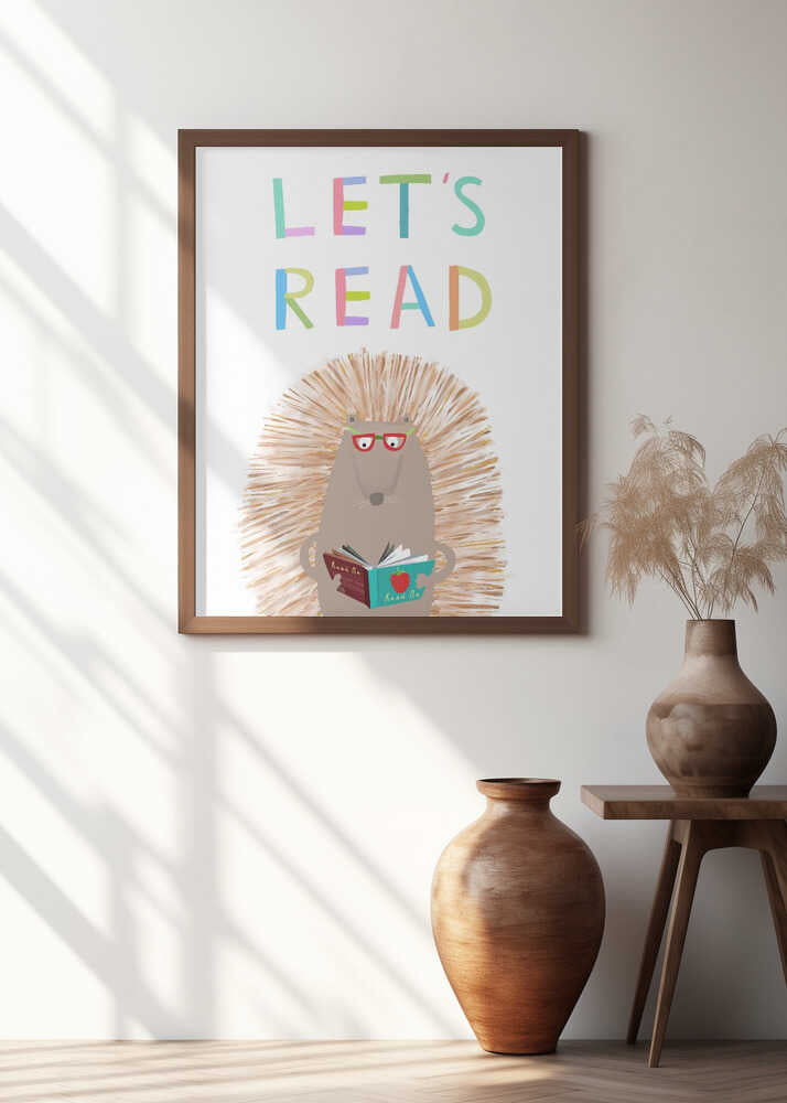 Let's Read with Cute Hedgehog by Illustrator Carla Daly