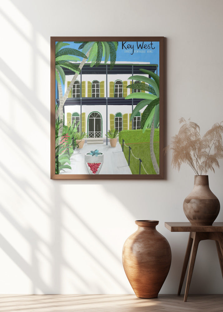 Ernest Hemingways Home, Key West Hemingway, Florida by Artist Carla Daly