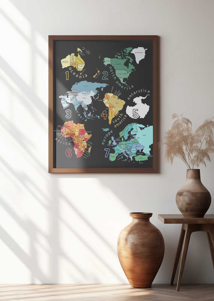 Explore the World with Illustrated Continents by Carla Daly