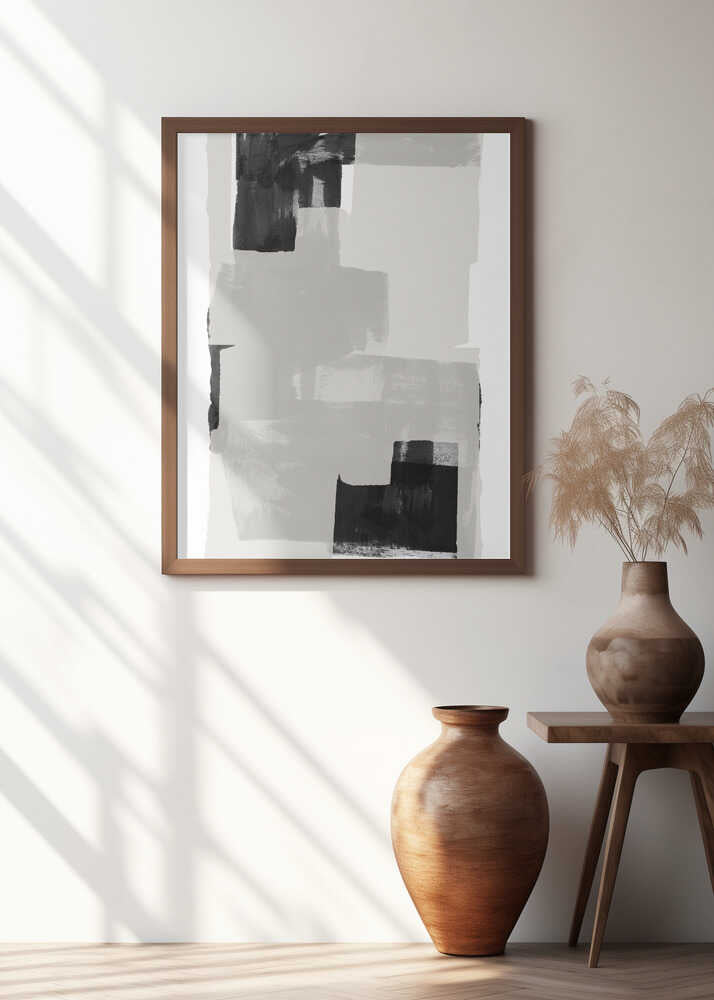 Black and White Abstract Composition No.3