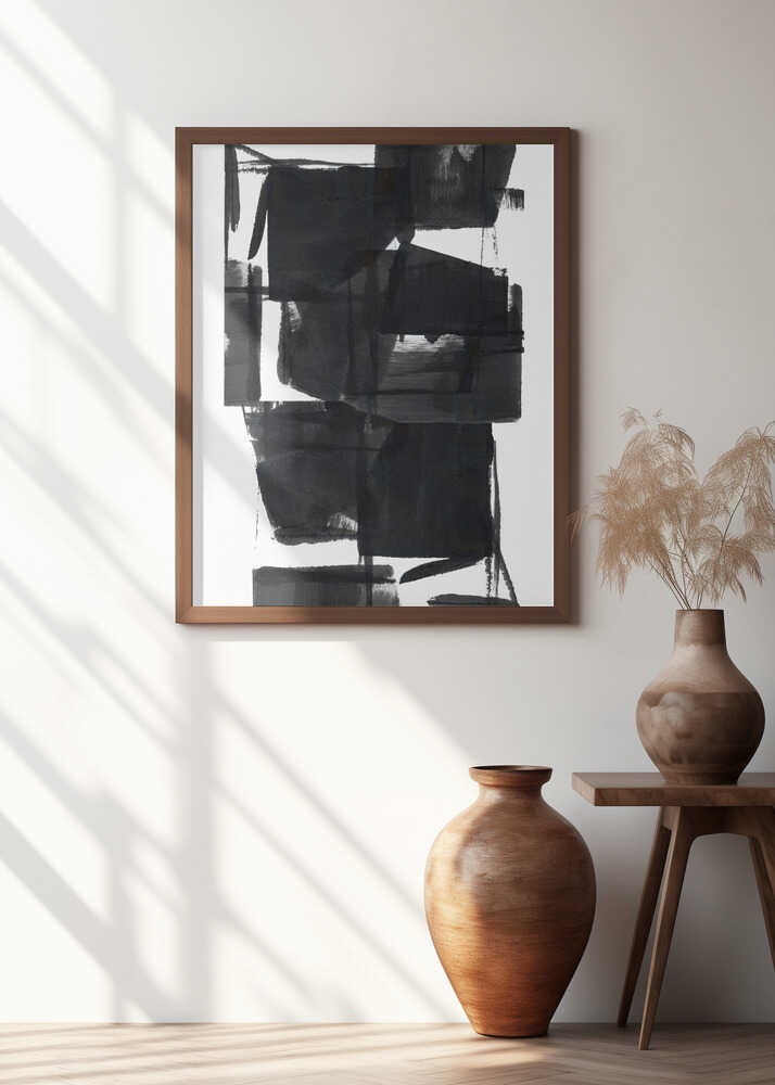 Black and White Abstract Composition No.8