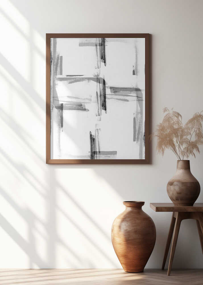 Minimal Black and White Abstract 2