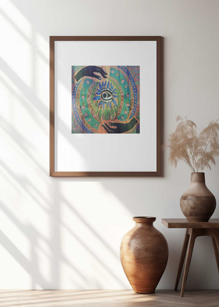 Folk Art Print : Mystic Fortunes 1