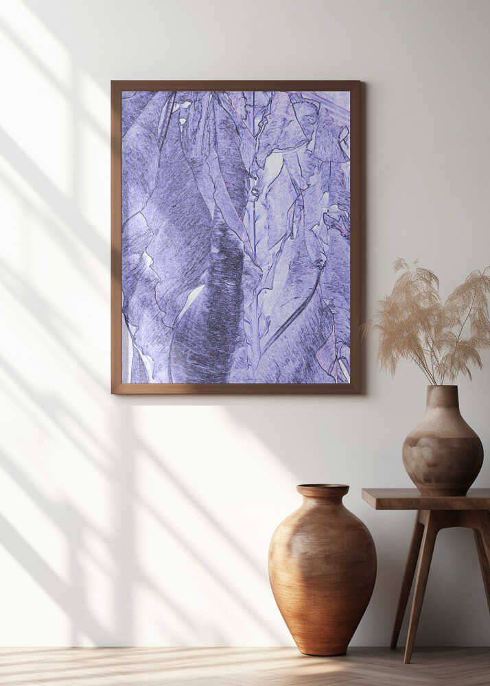 Purple Leaf Canvas