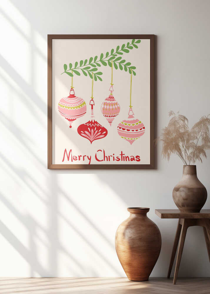 Cheerful little Christmas baubles