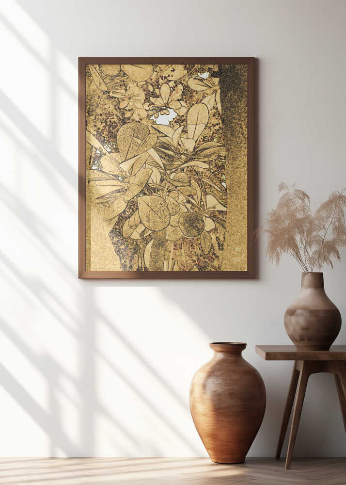 Golden Leaves Canvas