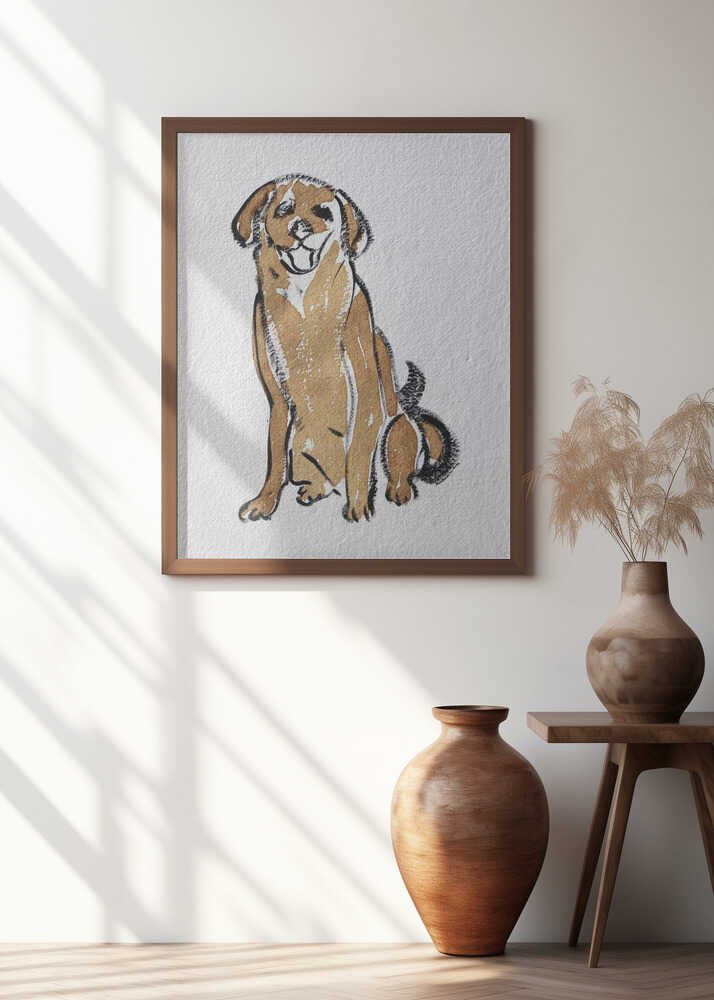 Joyful Canine Sketch