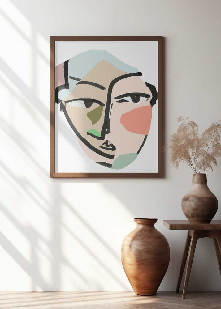 Visage No2 Art Print