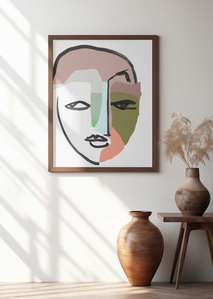Visage No 1 Art Print