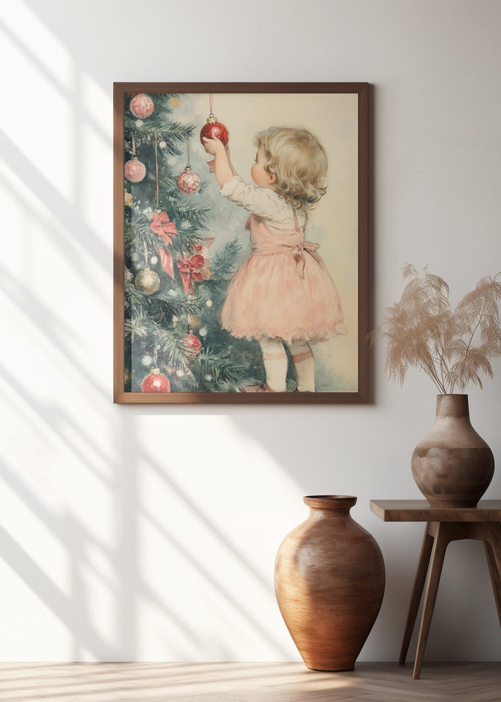 Young Girl At Christmas Eve