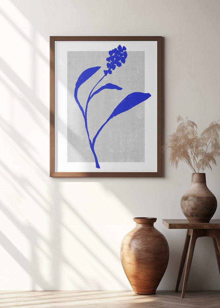 Azure Blossom Silhouette