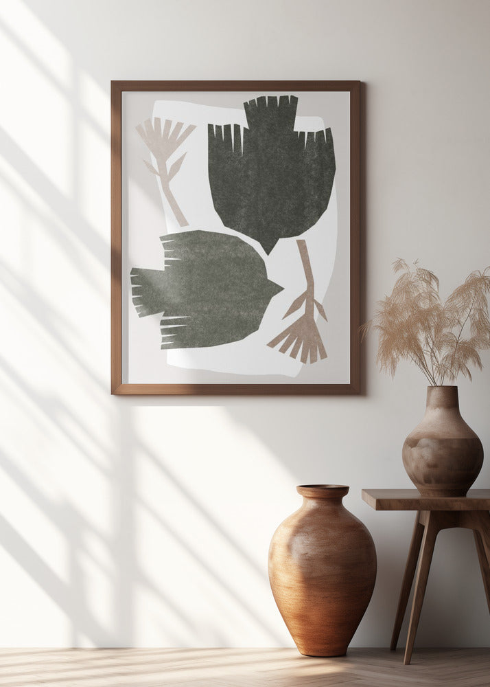 Abstract Birds Flight