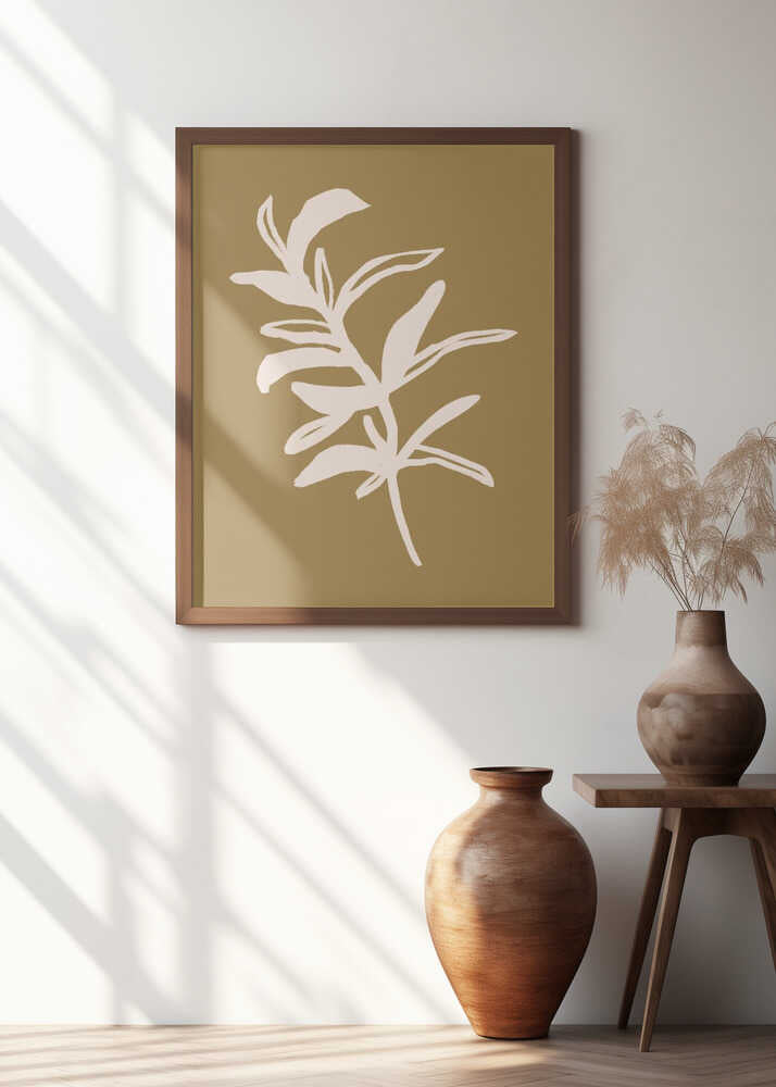 Golden Leaf Silhouette