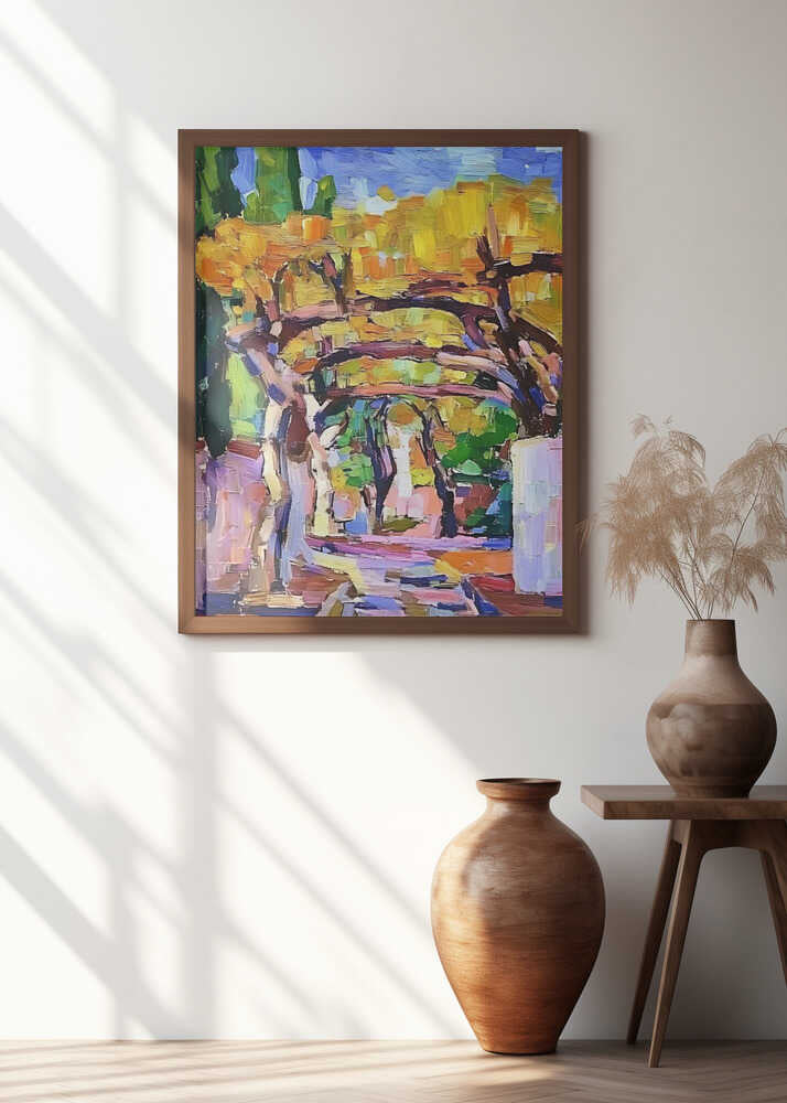 Arbour Grapes In Mallorca