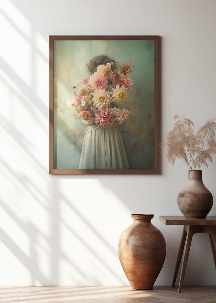 Dahlia in Vintage Green