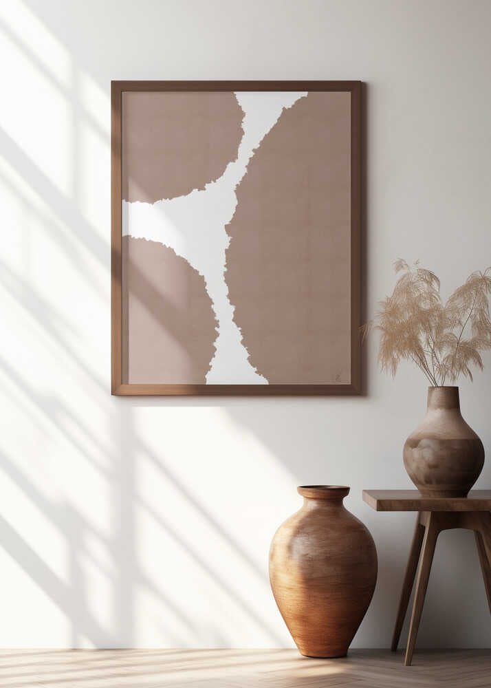 Abstract Shapes - Pantone 2025 Mocha Mousse