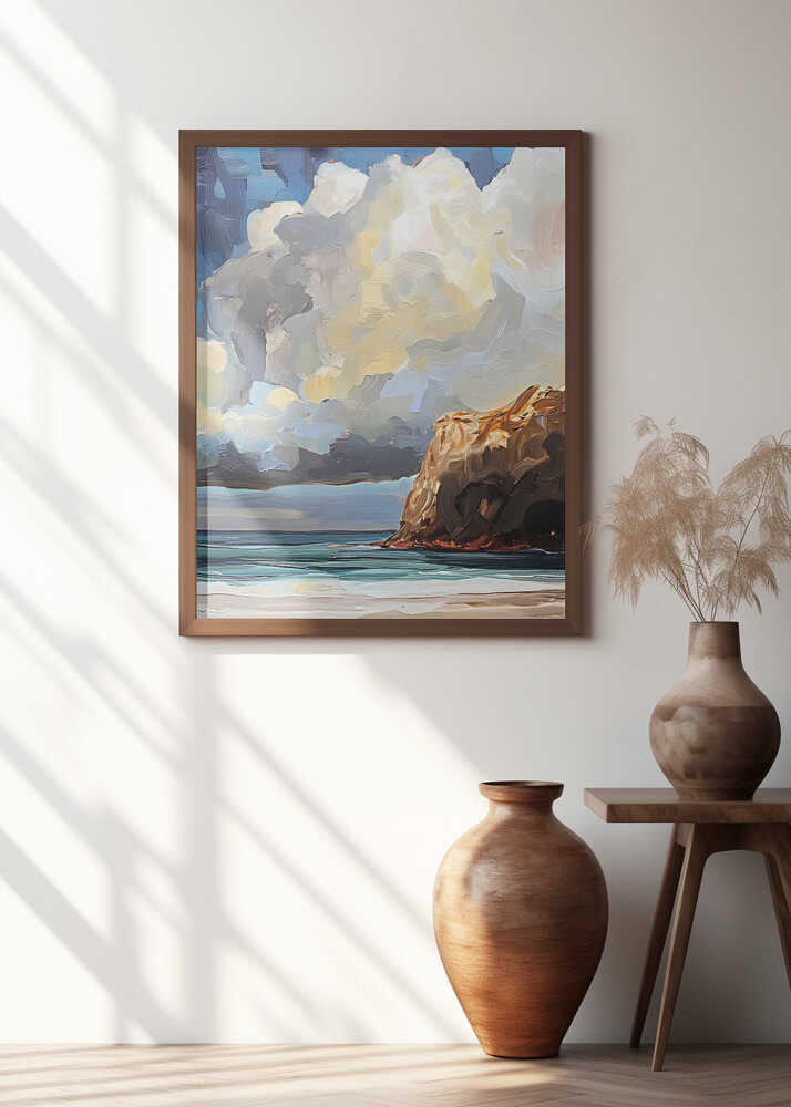 Cloudy Day At the Beach