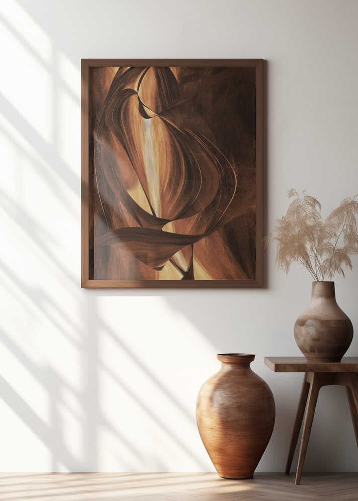 Swirling Brown And Beige Tones