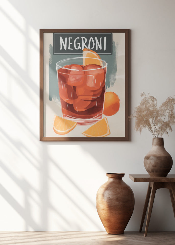 Vibrant Negroni Cocktail