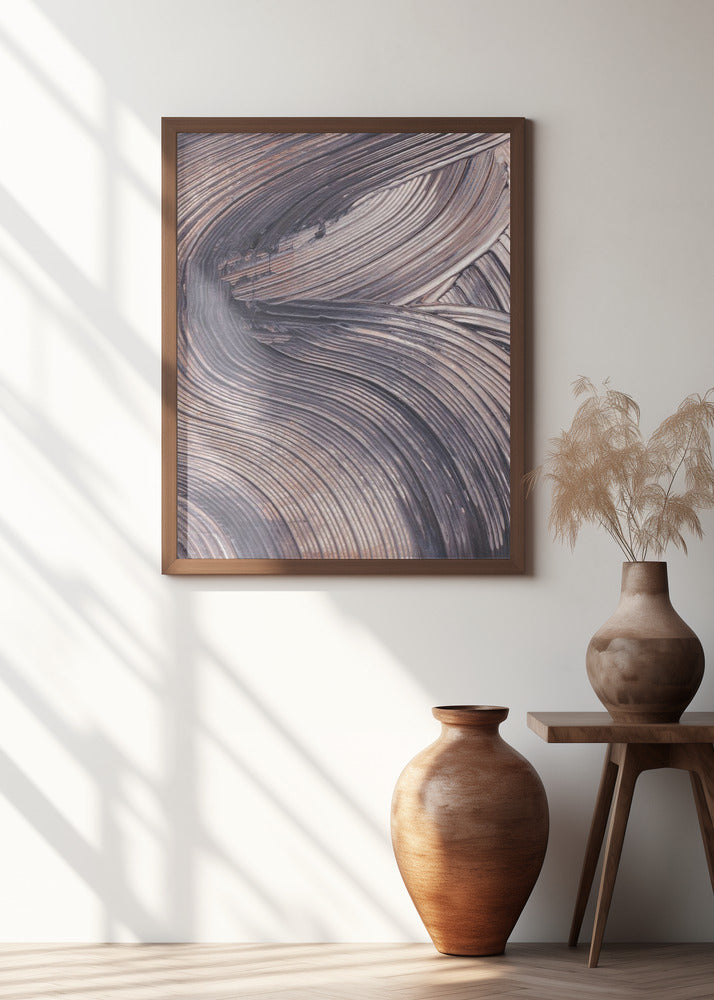 Dynamic Swirling Textures in Earthy Tones