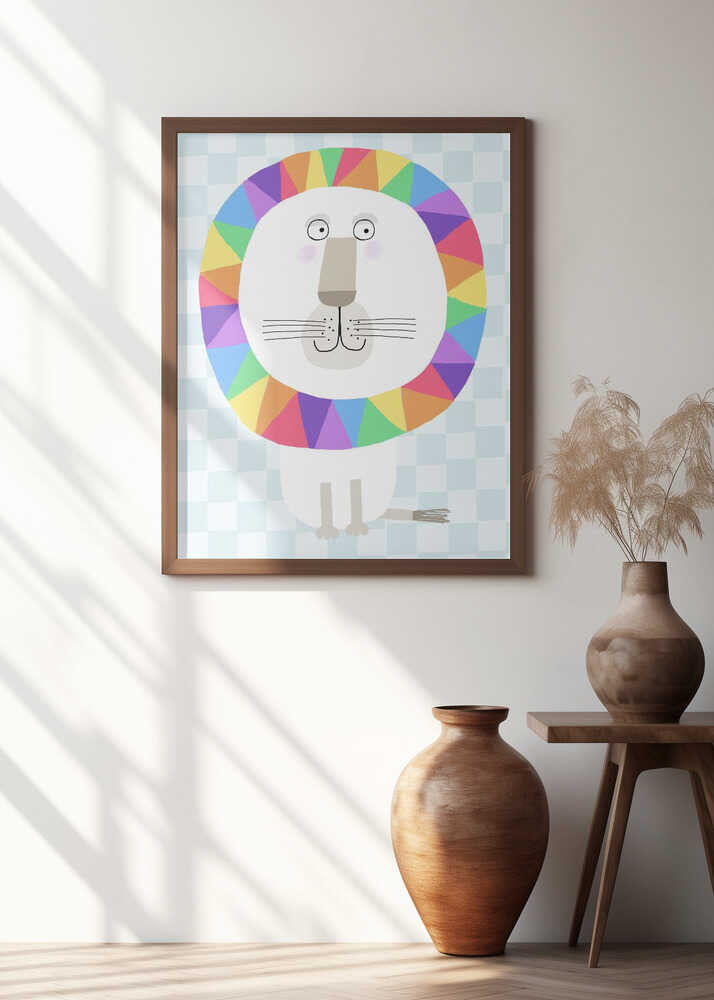 Rainbow Lion by Children's Artist Carla Daly