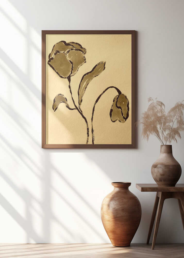 Abstract Flowers With Flowing Elegant Lines