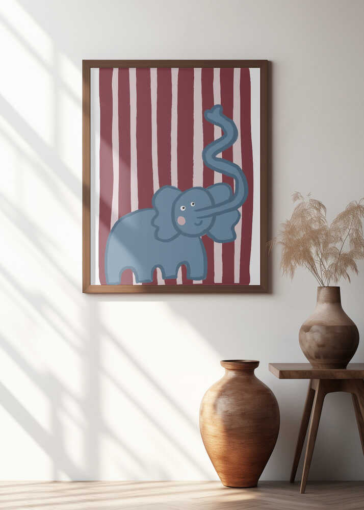 Curious Blue Elephant