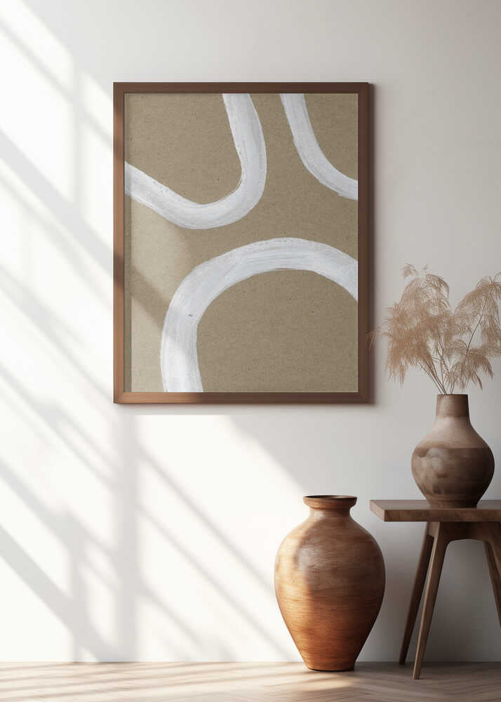 Abstract Minimalistic Brushstrokes Art