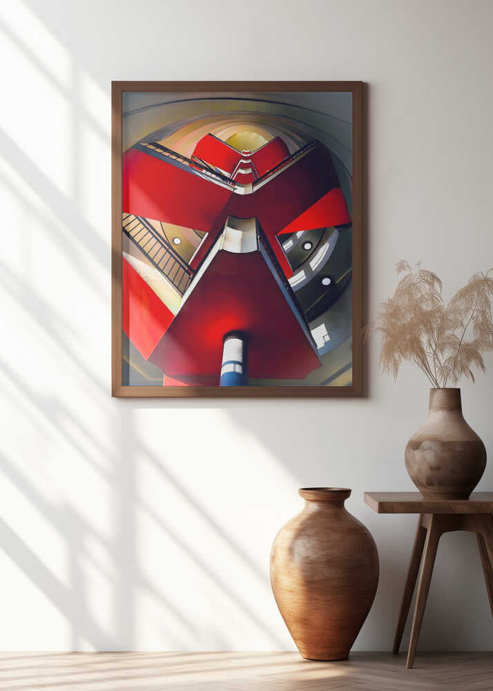 Bevin Court staircase - Finsbury, London UK