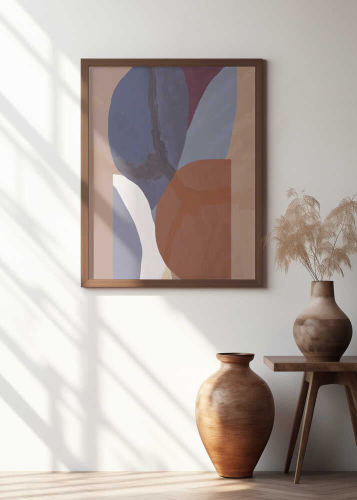 Geometric Shapes In Muted Colorful Tones