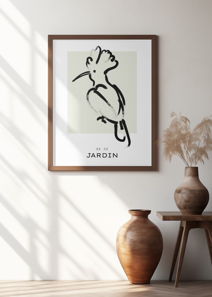 Elegant Avian Brushstroke