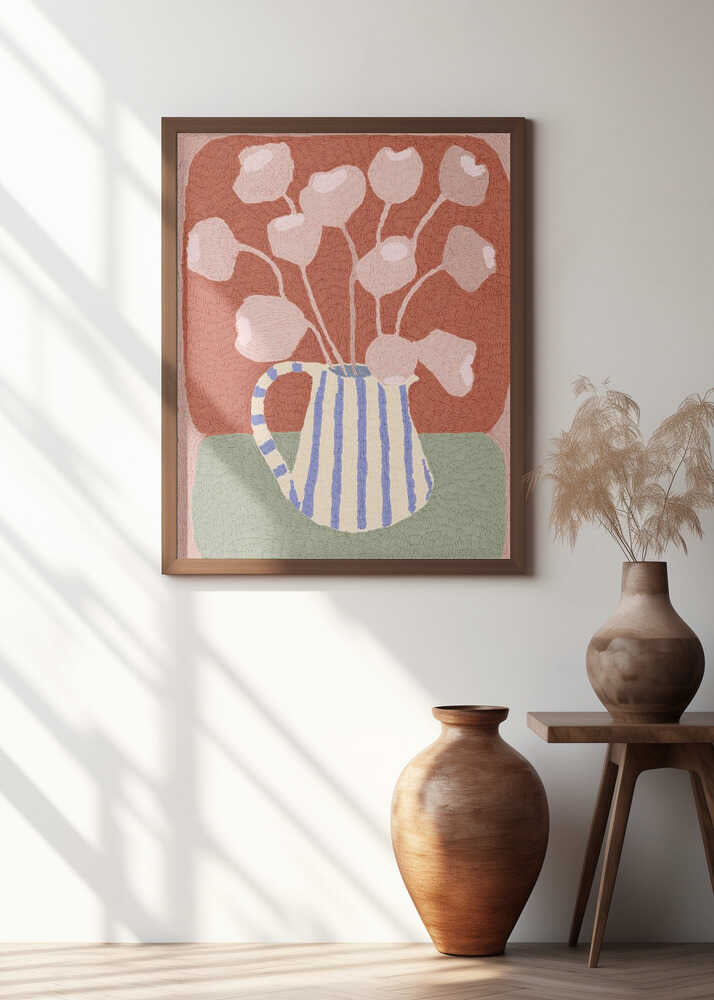 Striped Vase Blooms
