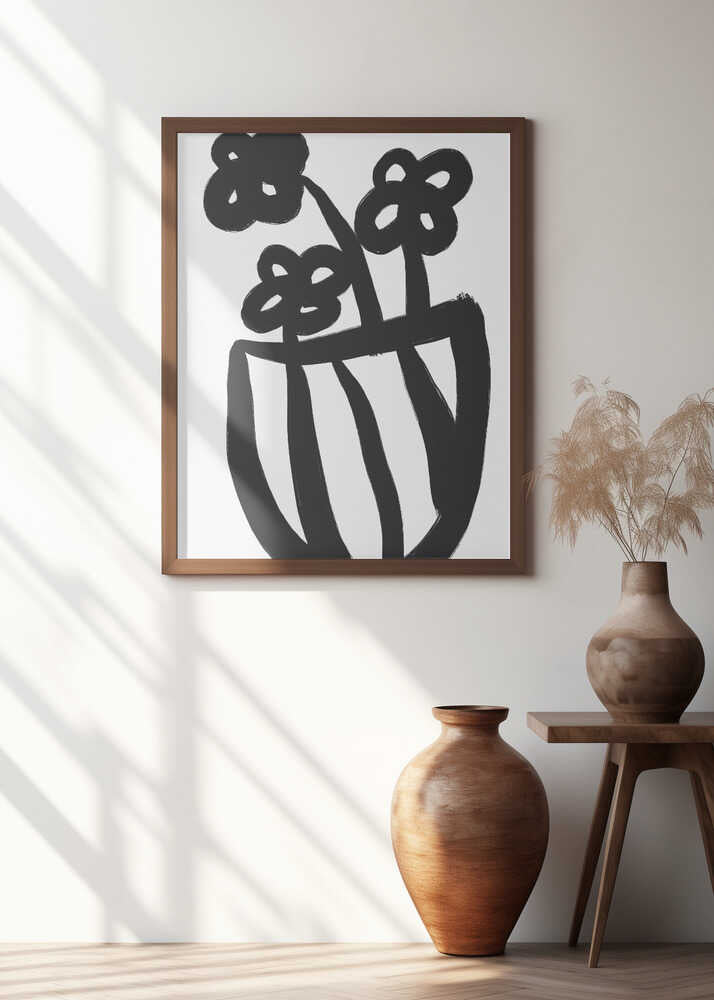 Bold Blossoms in Vase