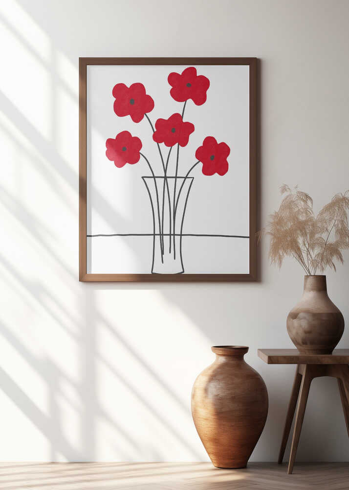 Poppies in Vase