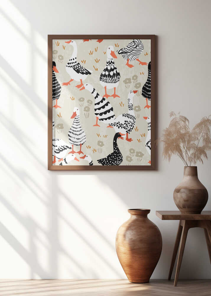 Black And White Patterned Farm Animals