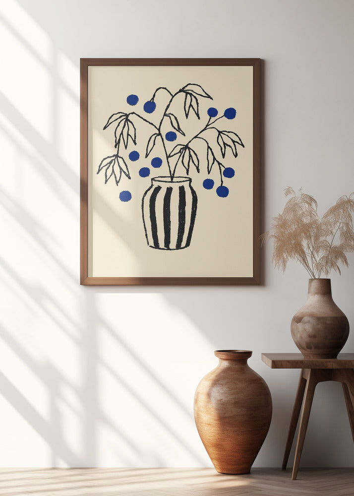 Striped Vase Blooms
