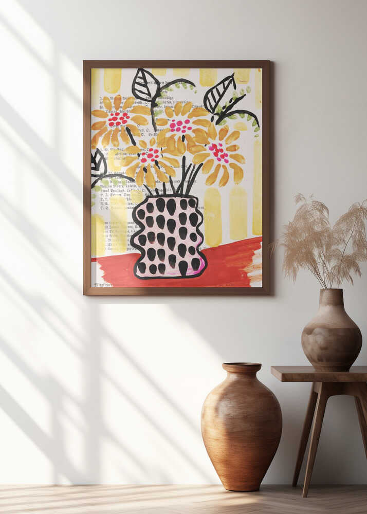 Sunflowers in a vase