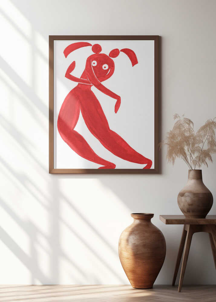 Red Humanoid Figure
