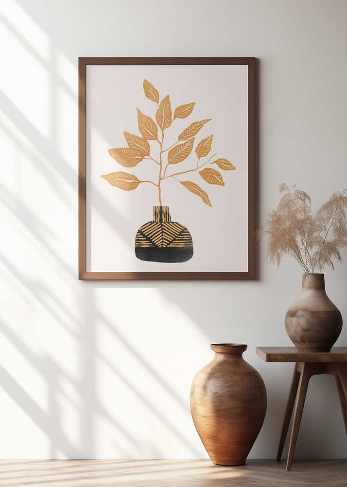 Tribal Vase By Catsanddotz 32 X 40 Inches