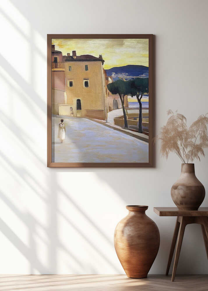 Woman Walking Down the Street